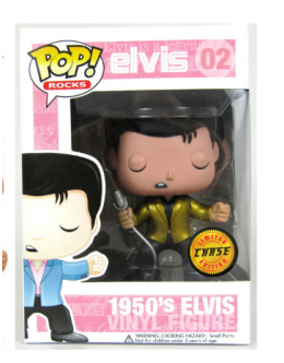 Фигурка Элвис Пресли в золотом 1950-х годов Elvis Presley gold 02