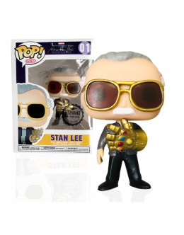 Фигурка Стэн Ли с перчаткой бесконечности  Stan Lee Infinity Gauntlet 01